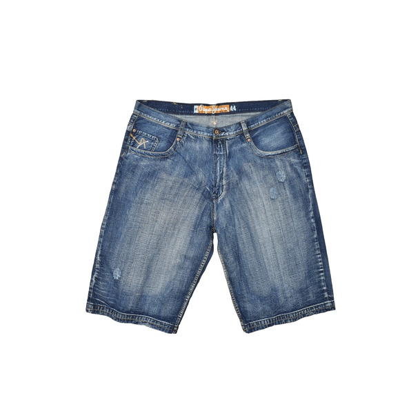 Pepe Jeans Mens Denim Shorts Big & Tall Size 44 Medium WashY2K Loose Baggy Jorts - Picture 1 of 8